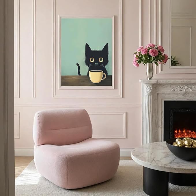 Black Cat Diamond Art Kits for Adults Diamond Painting Kit for Beginner