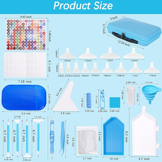 Diamond Art Storage Containers 60 Slots Diamond Painting Accessories