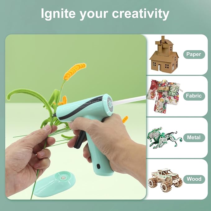 Hot Glue Gun and Sticks Set for Crafts & Home Repair
