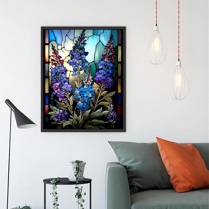Flower Paint by Number for Adults, Paint by Numbers for Adults Beginner | Florals Paint by Numbers, DIY Acrylic Oil Easy Painting by Numbers for Gift Home Wall Decor (Flowers, 16x20 inch) Frameless