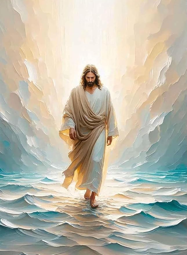 BAWKENTON Jesus Paint by Numbers kit for Adults and Kids