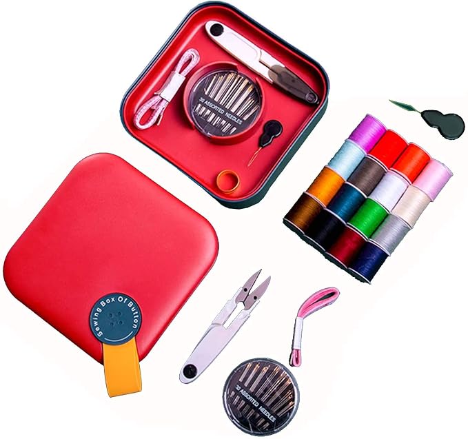 Sewing Kit for Adult Beginner, Clothing Mending Supplies with Thread Needle