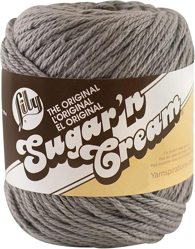 Lily Sugar'n Cream Cotton Yarn for Dishcloths Overcast 6-Pack