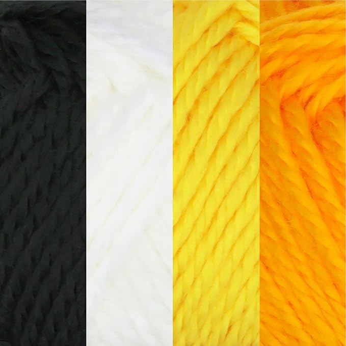JubileeYarn Amigurumi Select Yarn - DK Acrylic - Shades of Contrast Colors A - 4 Skeins