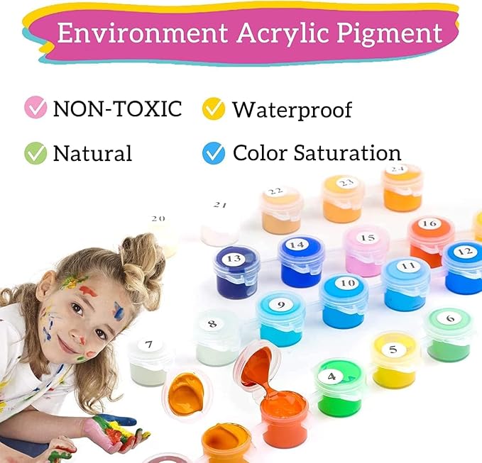 MBNTJHT DIY Scenery Paint by Numbers Kit for Adults on Canvas,Landscape Beach Digital Oil Painting Kit for Adults Beginner,Easy Scenery Acrylic Paint by Number Kits for Holiday Gifts 16X20 Inch.