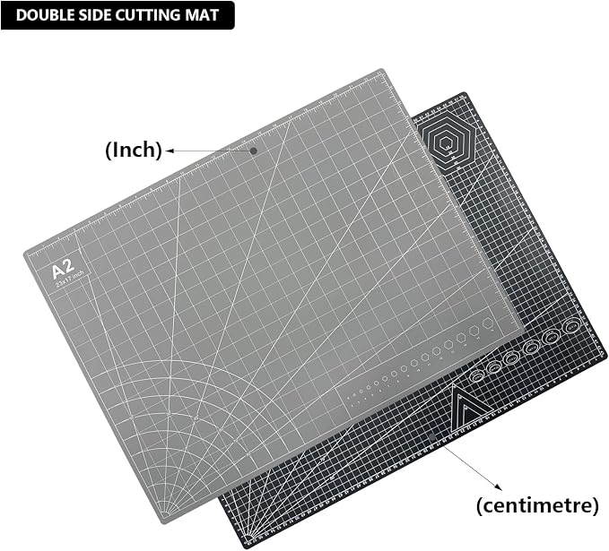 Self Healing PVC Cutting Mat, 2 pcs, 23" x 17", A2