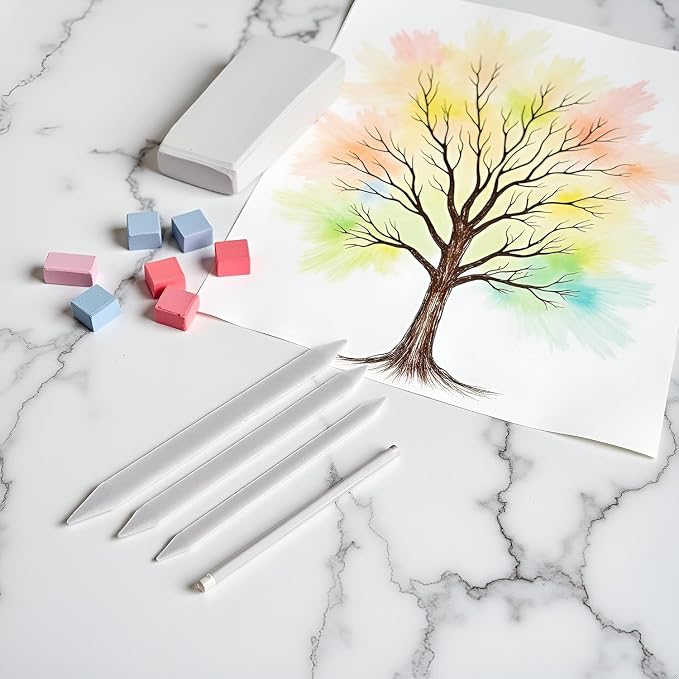 3 Sizes Blending Smudge Stump Stick Art Drawing Tools Deft Art Pencils, Drawing Pencils Sketch White Pens for Artists Students Beginner for Student Artist Charcoal Sketch Drawing Tools
