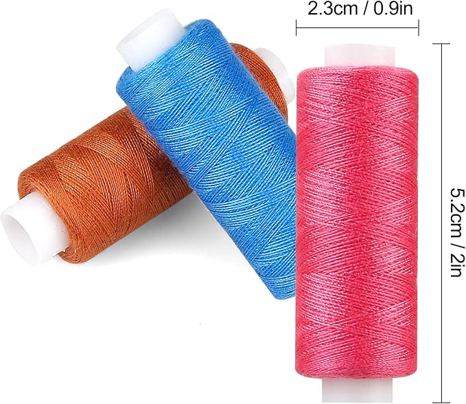 CiaraQ Sewing Thread Kit, 30 Colors Polyester 250 Yards per Spool | Ideal for Hand Sewing, Embroidery, Mending Clothes, and DIY Craft Projects for Adults and Beginners