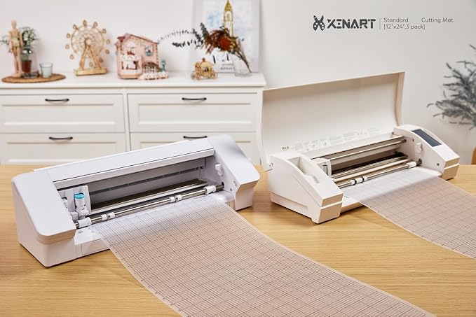 XINART Cutting Mat for Silhouette Cameo 4/3/2/1(3 Mats-Standard、Light、Strong，12X24 inch) Adhesive Sticky Cricket Accessories Craft Vinyl Replacement Cut Mats for Silhouette Cameo