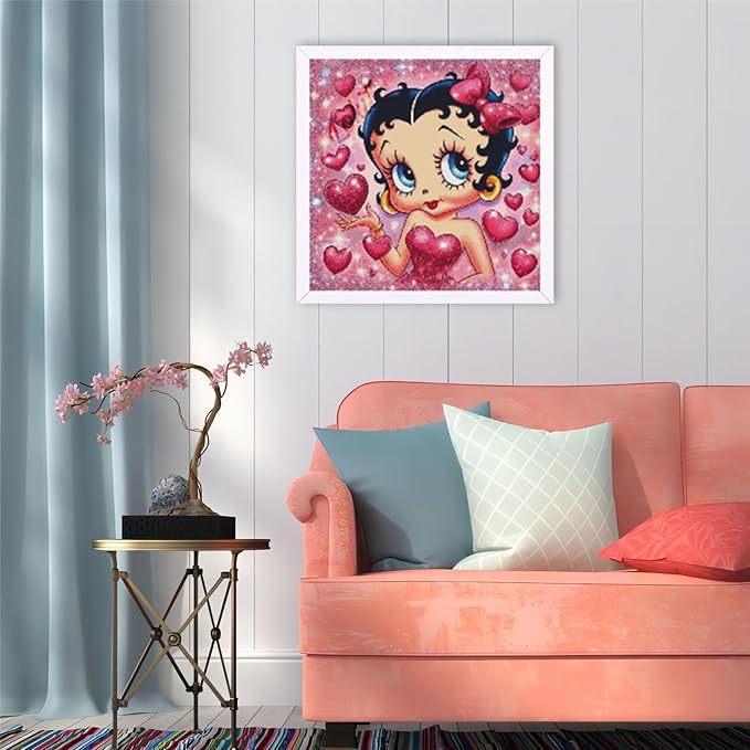 JAKI Diamond Art Kits for Adults,Cartoon Diamond Art 12x12inch