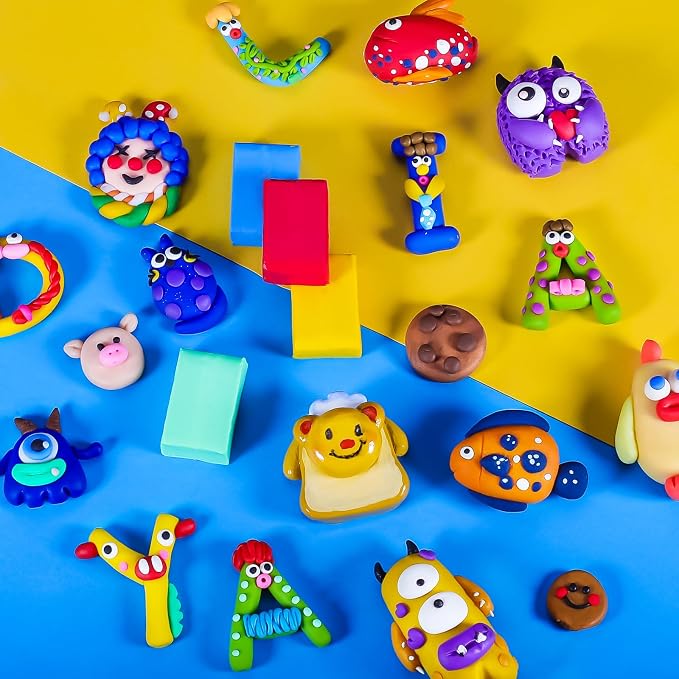 CiaraQ Polymer Clay Kit, Mini Modeling Clay Set | for Kids/Beginners/ Artist, 48 colors