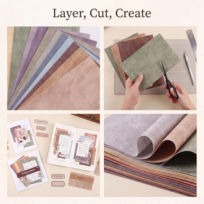 Scrapbook Paper Color Wash Decorative Craft Paper Pack Watercolor Patterned Sheets for Card Making Journaling Collage Decoupage Party Decor Invitations DIY Gift Projects