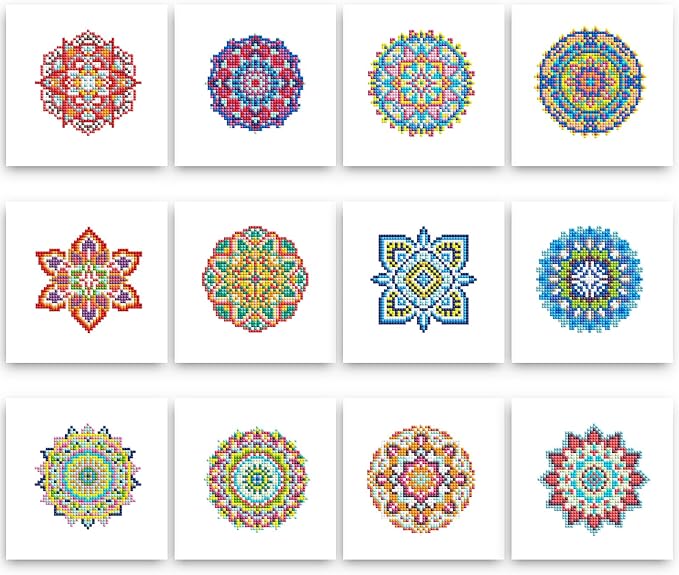 PeakLuv Small Diamond Art Kits Mandala Mini Diamond Painting Kits