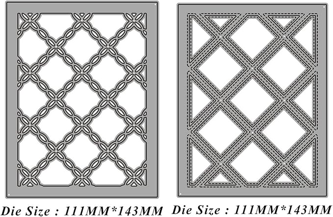 Cutting Dies 3D Background Frame Metal Stencils Scrapbooking Tools DIY Craft Carbon Steel Embossing Template for Paper Card Making Album Arts Supplies (Diamond Set)