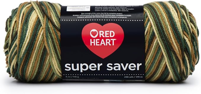 Red Heart Super Saver Economy Yarn, Woodsy Print
