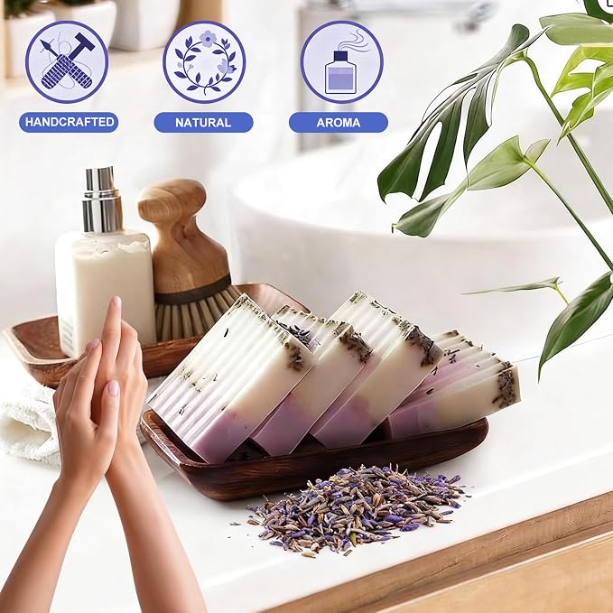 Soap Making Kit for Adults, DIY Soap Making Kit, Melt and Pour Soap Making Supplies, Contains Mould Soap Base Essential Oils Fragrances and Dried Flowers for Beginners and Gift Boxes for Women