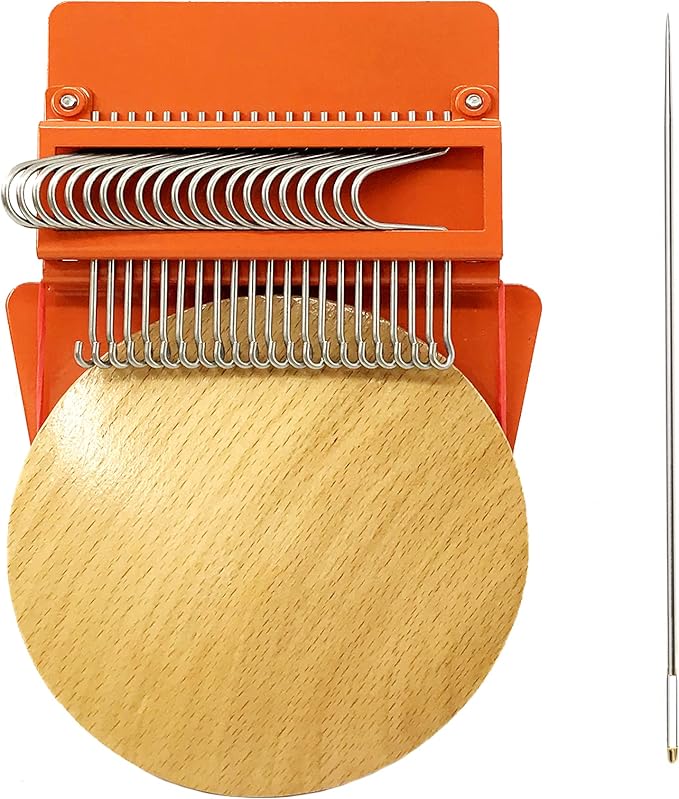 Cuptisserie 21 Hooks Speedweve Darning Loom for Repair Jeans/Socks, Weaving Loom for Visible Mending