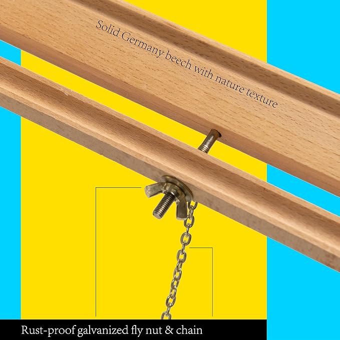 MEEDEN Wood Easel Stand for Display: Wooden Display Tripod Stand for Poster