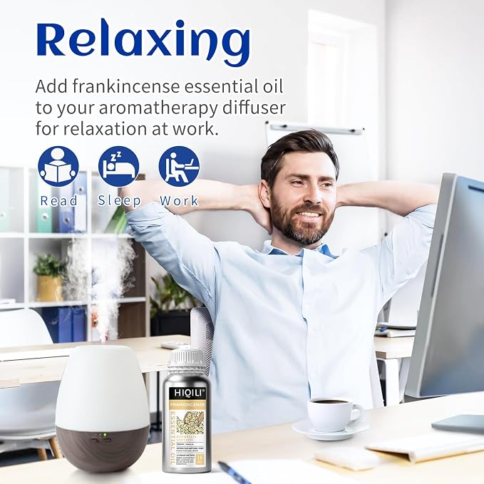HIQILI Frankincense Essential Oil Large Capacity for Body Massage