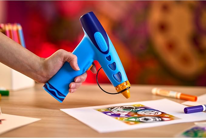 Crayola Marker Airbrush Spray Art Kit, 8 Washable Markers, 5 Stencils