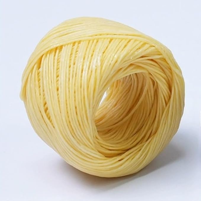Beeswax Hemp Wicks,200 ft Spool,100% Organic Hemp Wick Well Coated with Beeswax,Standard Size(1.0mm) Mother' Day+Easter Making Candle Decor or Gifts