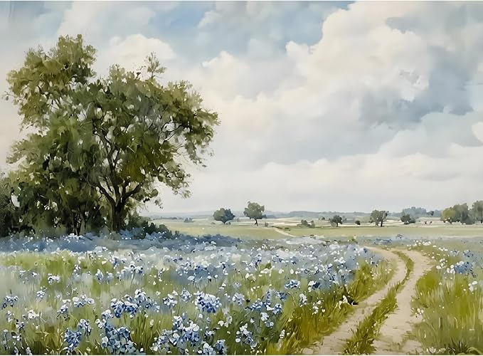 WUDWL Flower Paint by Numbers Kit for Adults,Color By Numbers for Adults | Scenery Decor Painting by Number On Canvas, Paint Number Artist Funny Without Frame DIY, Home Wall Decor, 12x16in