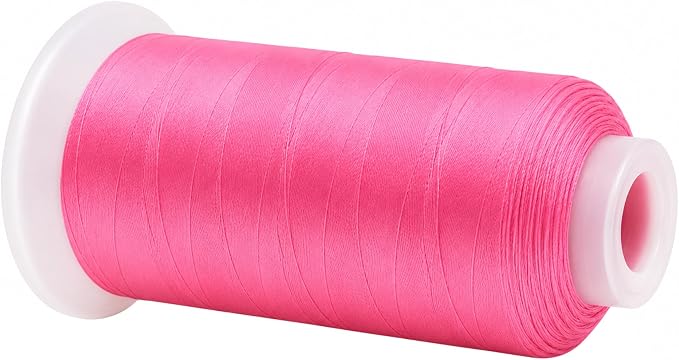 Mandala Crafts Pink Tex 70 Polyester Heavy Duty Thread for Upholstery | 1500 Yds T70 UV Resistant Strong Thread for Leather Sewing, Marine, Drapery, Jeans, Hair Weaving & Extension, Outdoor