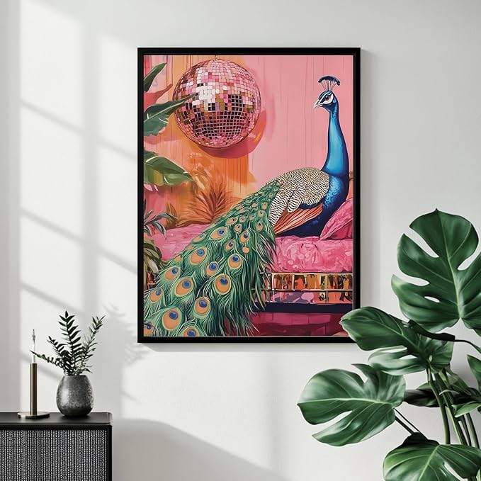 Mandun Peacock Paint by Numbers Kit for Adults, 16x20 inch | DIY Painting Kits Crafts for Adults, Relieve Stress, Gift, Home Wall Decor