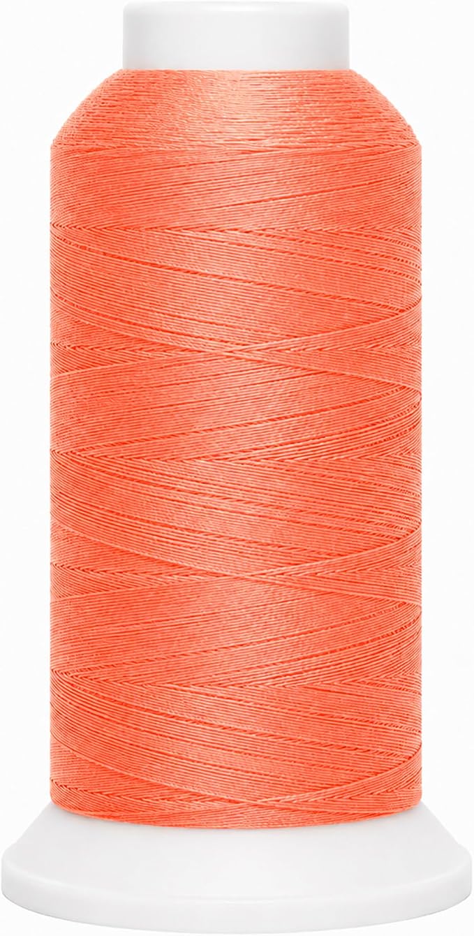Mandala Crafts Coral Tex 90 Polyester Heavy Duty Thread for Upholstery | 1500 Yds T90 UV Resistant Strong Thread for Leather Sewing, Marine, Drapery, Jeans, Hair Weaving & Extension, Outdoor