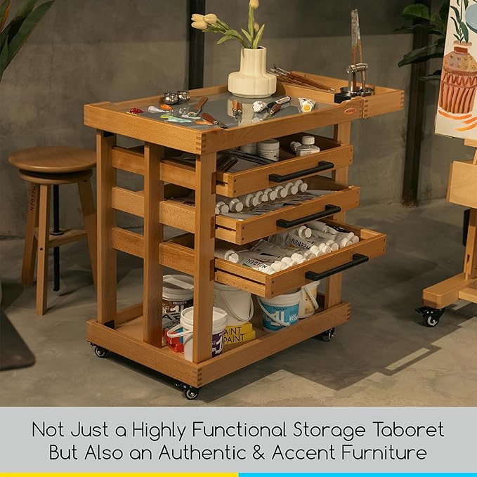 MEEDEN Art Supplies Storage Cart: 5-Tier Utility Rolling Cart