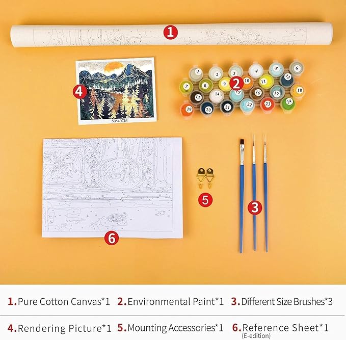 QUITEDEW Paint by Numbers Kit for Adults Cats,Wall Decoration16x20 lnch | Paint by Number Cat,Adult Paint by Numbers Kit Animals,Oil Painting on Canvas for Home Wall Decoration 16x20 lnch