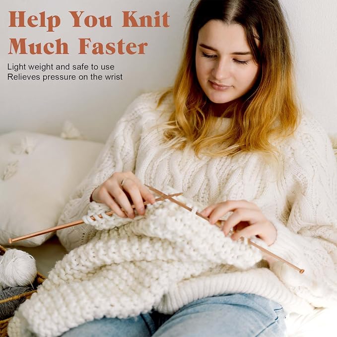 2pcs 4.5mm Bamboo Knitting Needles 10-Inch Long Wooden Knitting Needles Knitting for Beginners Sock,Scarf,Handmade DIY Knitting & Crochet Supplies