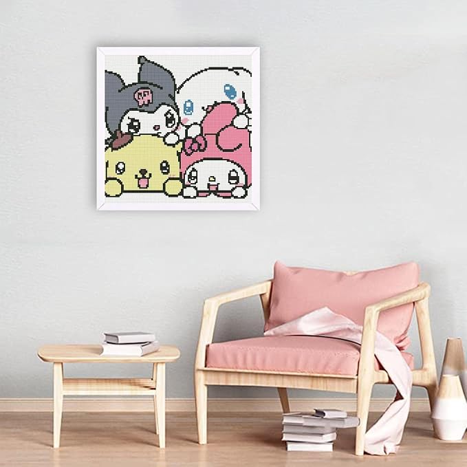 JAKI Diamond Art Painting Kits for Adults,Cartoon Diamond Art 14x14inch