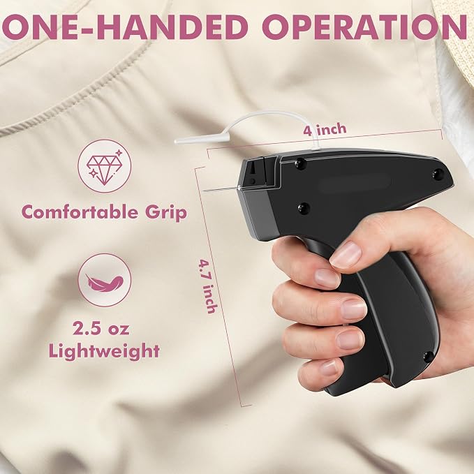 Stitch Gun for Clothes, Tagging Gun, Quick Clothing Fixer, Black