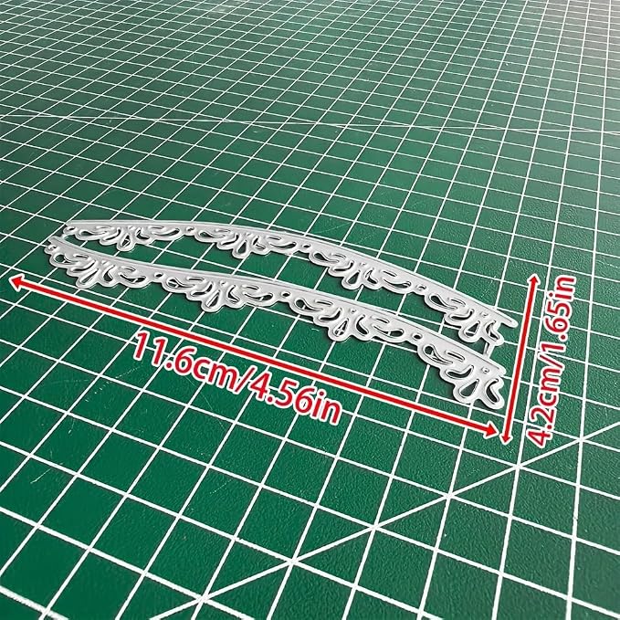 Lapoo Geometric Cutting Die for Scrapbooking - Durable, Metal Cutting Die for DIY Scrapbook Photo Album Decorative Paper Card, Card Making Supplies (Partition Line Border 4.6 x 1.7 in)