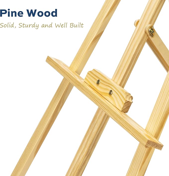 finenolo Wooden Easel Stand for Painting, 45" Adjustable Height Folding Art Easel for Canvas, Drawing, Wedding Signs & Posters, Ideal for Adults, Artists, Beginners, Students & Kids | Painting easel for canvas, drawing, wedding signs & posters, ideal f...