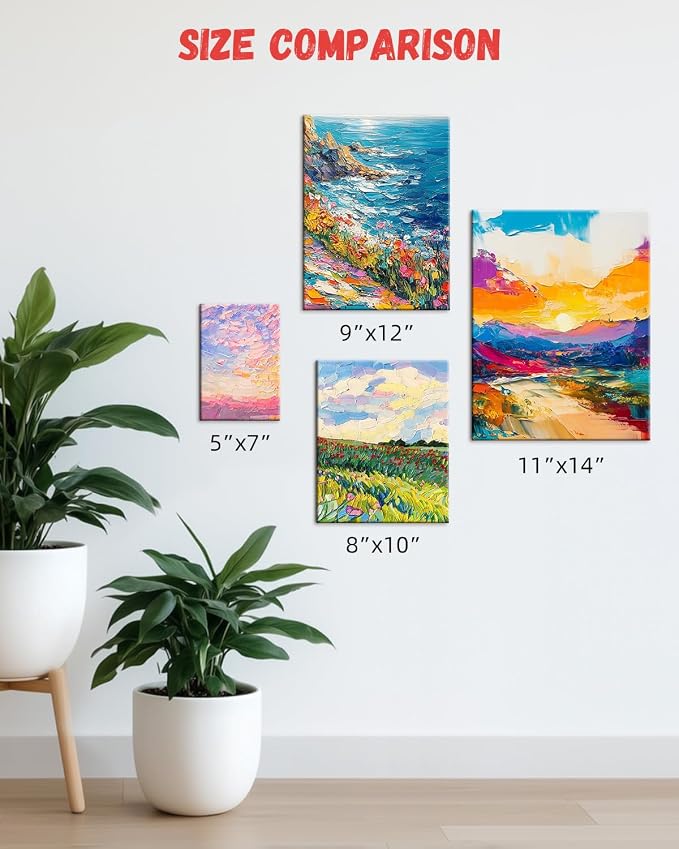 Simetufy 72 Pcs 5x7inch Small Canvas Boards for Kids Painting,Flat Panels | Gesso Primed Acid-Free 100% Cotton for Acrylics Oil Watercolor Tempera Paints