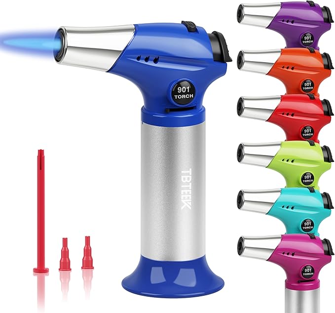 TBTeek Kitchen Butane Torch with Safety Lock for Baking, Crafts & Steak