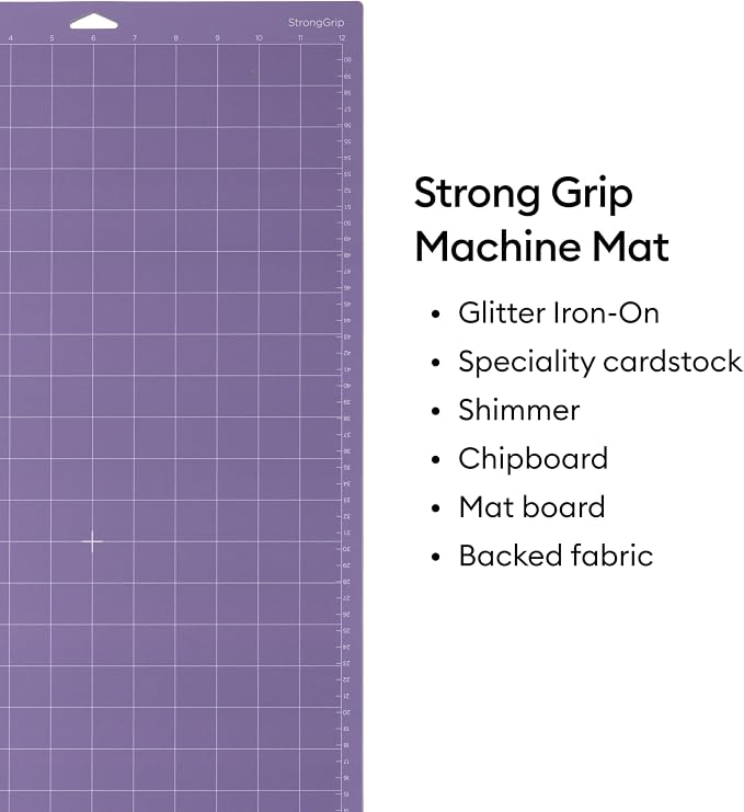 Cricut Cutting Mat Variety Pack (4 Count, 12in x 24in) | For Explore & Maker Machines - Includes 2 StandardGrip, 1 LightGrip, 1 StrongGrip