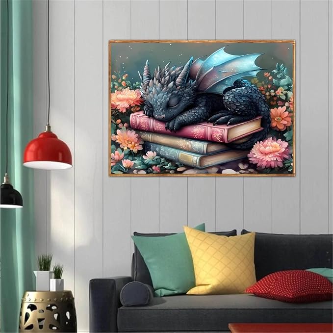 Dragon Diamond Art Kits for Adults,Diamond Painting Kits 12X16 Inch