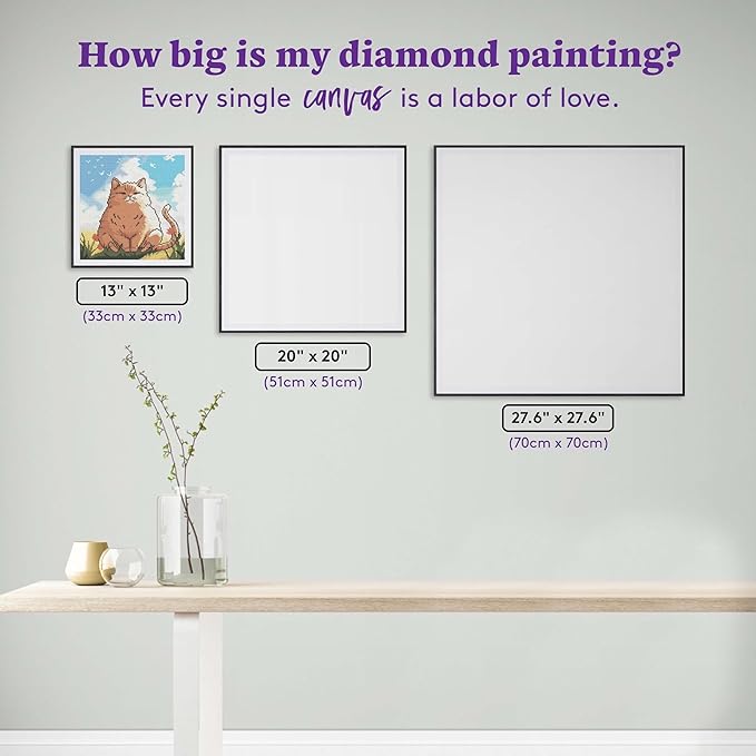 DIAMOND ART CLUB Meko the Cat Diamond Art Kits for Adults