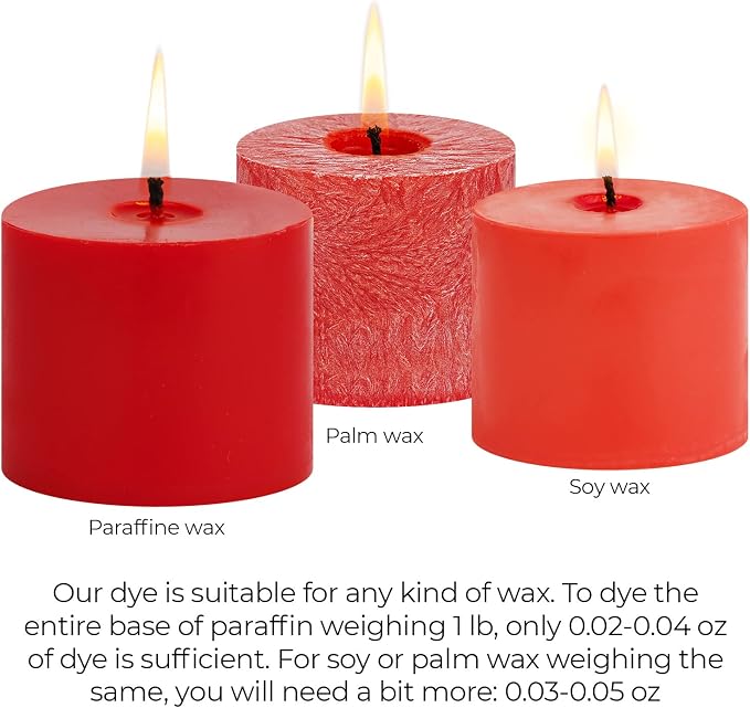 Red Candle Dye 2oz for Soy Candle Making – Concentrated Wax Color Chips | Highly Concentrated Candle Wax Dyes – Candle Shop Premium Color Dye Chips for Soy Wax, Beeswax, Paraffin