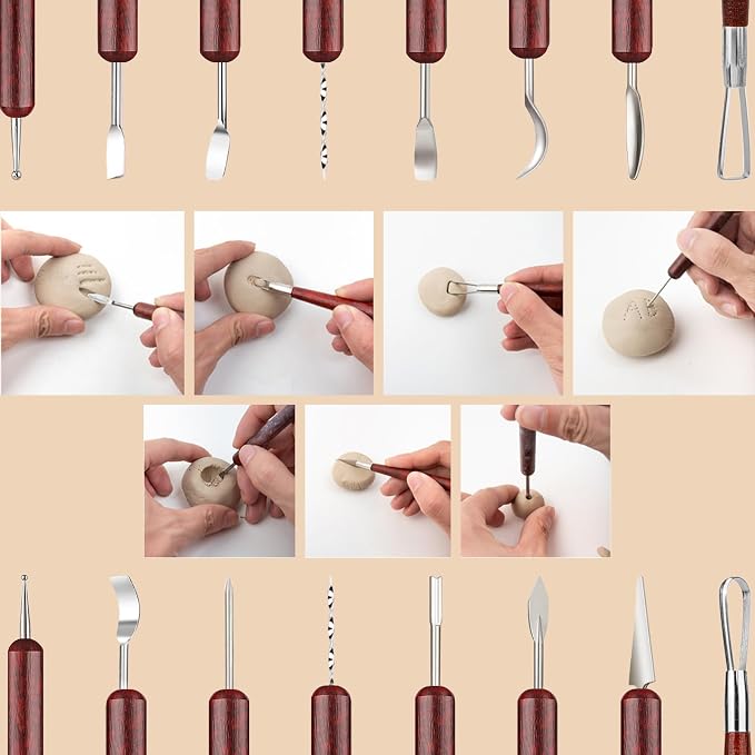 Clay Tools Clay Sculpting Kit Modeling Carving Tools Set for Pottery Clay