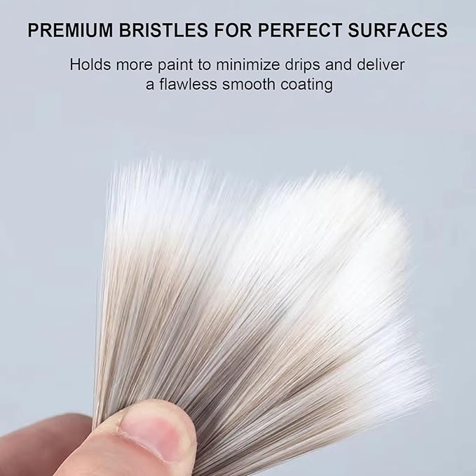 Great Andrew 12 Pack 2-inch Paint Brushes Angled