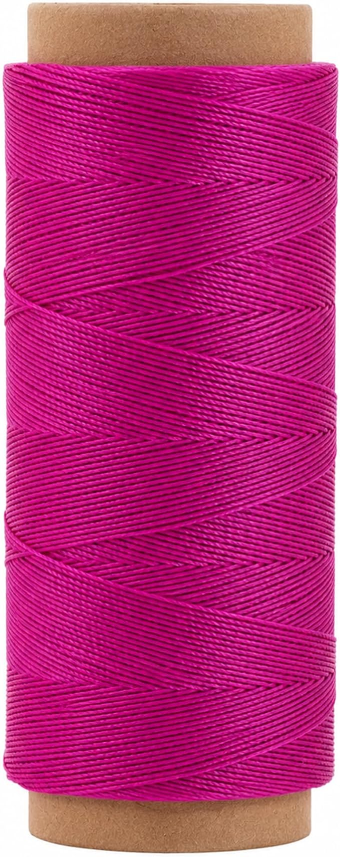 Mandala Crafts 200M 0.45mm Magenta Round Waxed Thread for Leather Sewing