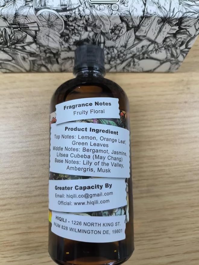 HIQILI Citrus Mirage Fragrance Oil for DIY Candle & Skin Care - 5.07 Fl Oz