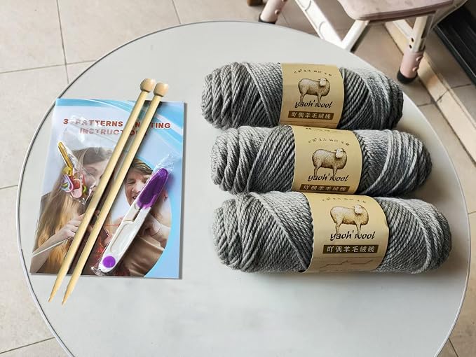 Kaaper Knitting Kit for Beginners Adults, Learn to Knit Starter Kit