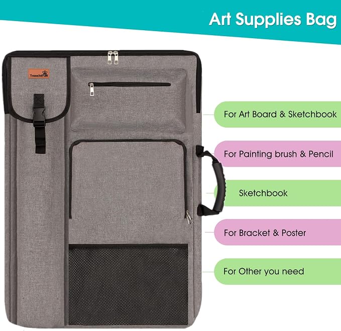 TreochtFUN Art Portfolio Case 18" x 24" - Medium Artist Backpack