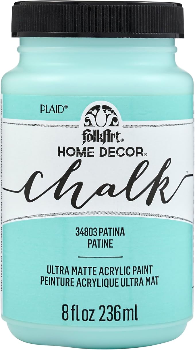 FolkArt Home Decor Chalk Furniture & Craft Paint in Assorted Colors, 8 ounce, Patina