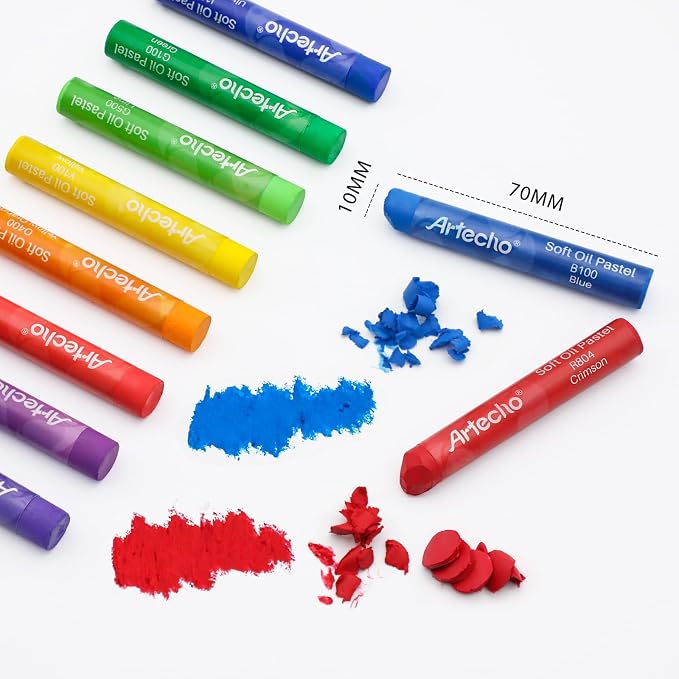 Artecho Extra Soft Oil Pastels 48 Colors Artist Grade